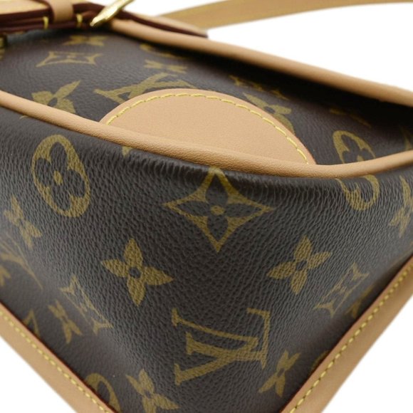 LOUIS VUITTON  Diane Monogram Canvas Crossbody Bag Brown - Picture 8 of 11